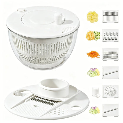 3-in-1 Vegetable and Fruit Washing Dish, Kitchen Tool Set, Large Salad Dehydrator