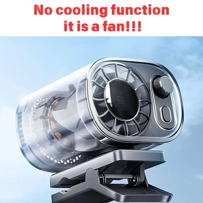 Car Clip-on Portable USB Cooling Mini Fan - No Cooling Function - 360° Rotation, 100-speed Stepless Adjustment, Cooling Fan