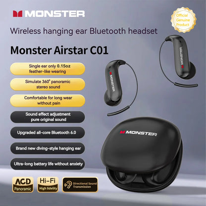 Bluetooth Headphones — Featuring a "Zero-Gravity" titanium alloy ear-hook design.