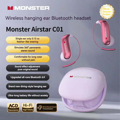 Bluetooth Headphones — Featuring a "Zero-Gravity" titanium alloy ear-hook design.