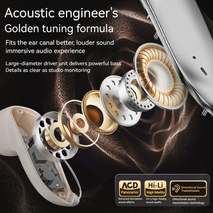 Bluetooth Headphones — Featuring a "Zero-Gravity" titanium alloy ear-hook design.